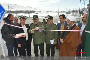 رونمایی از تمثال شهدای گروه ابوذر در ورودی شهر نهاوند