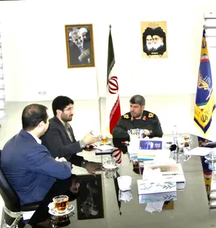 دیدار سرپرست انتقال خون استان کهگیلویه بویراحمد با فرمانده سپاه فتح استان