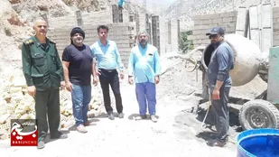 ساخت خانه برای محرومان توسط طلاب جهادی در  باغملک
