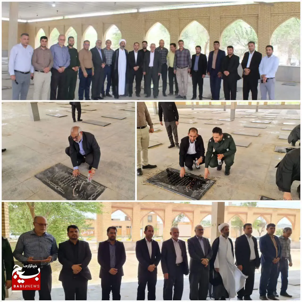 شروع اولین روز کاری  سرپرست آموزش و پرورش شهرستان هویزه با ادای احترام  به مقام شامخ شهدا