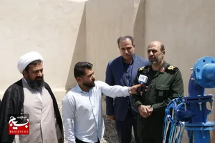 افتتاح مخزن ۱۰۰ مترمکعبی روستای سلطان آباد چهارباغ+تصاویر