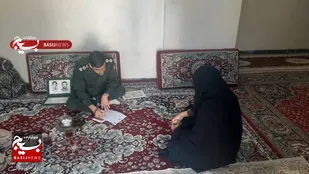 دیدار باخانواده شهید در آبادان