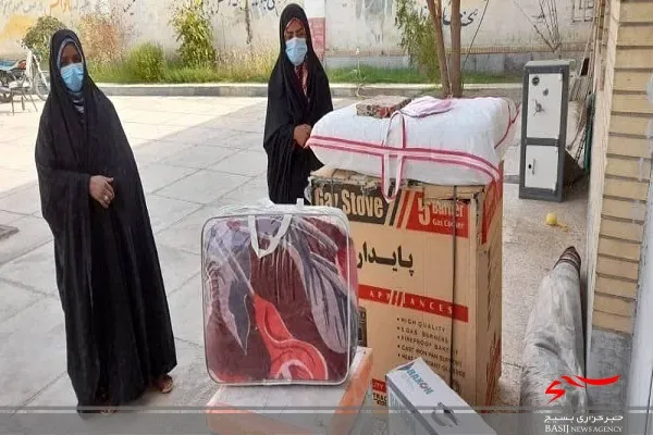 یک سری جهیزیه توسط حوزه مقاومت بسیج خواهران ایرانشهر توزیع گردید