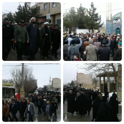 راهپیمایی درحمایت ازاقتداروصلابت نظام جمهوری اسلامی ایران درتفرش
