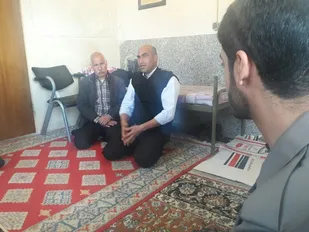 تجلیل بسیجیان غرب شهرکرد از مقام شهدای آتش نشان