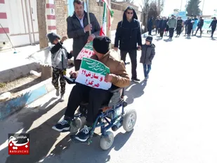 راهپیمایی اهالی روستای پوده شهرستان دهاقان به مناسبت 22 بهمن