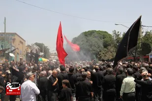 مراسم یکپارچه روز سقا در قزوین برگزار شد+ تصاویر