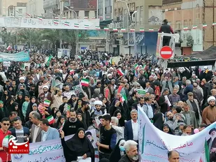 تقدیر از حضور حماسی مردم انقلابی خوزستان در راهپیمایی یوم الله ۲۲ بهمن