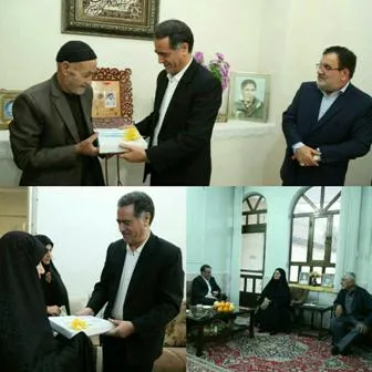 دیدار استاندار با خانواده شهدا