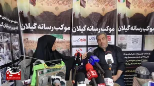 برگزاری موکب رسانه گیلان در حاشیه راهپیمایی خانوادگی جاماندگان حسینی