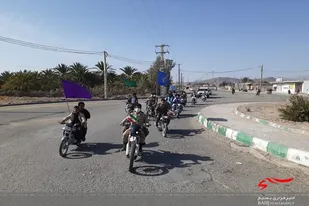برگزاری رژه موتوری در بزمان