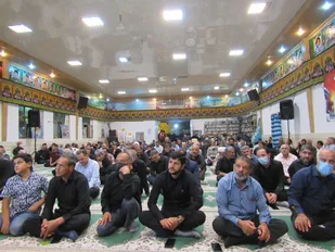 برگزاری مراسم عزاداری دهه سوم محرم در حسینیه شهدای بسیج نایین