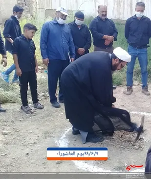 مراسم کلنگ زنی حسینیه سید الشهداء مانه و سملقان