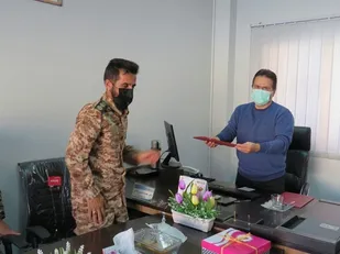تجلیل رزمندگان گردان 114 امام حسین (علیه السلام)  شهرستان دهاقان از کادر درمانی شهرستان دهاقان