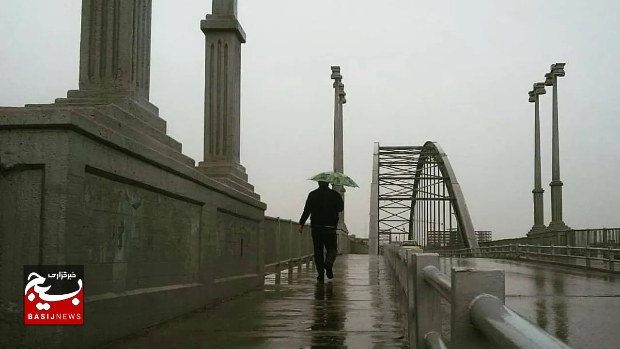 بارش باران بهاری در اهواز و دیگر مناطق خوزستان