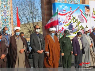 عطر افشانی گلزار شهدای شهرستان راز و جرگلان