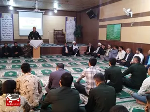 مراسم محوری هفته بازخوانی و افشای حقوق  بشر آمریکایی در شهرستان هویزه+عکس