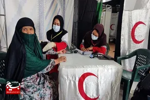 خدمات&zwnj;رسانی هلال&zwnj;احمر تایباد به ۱۸ هزار زائر افغانستانی اربعین