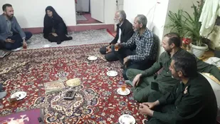 دیدار مسئولان سپاه استان با خانواده شهدا روستای ابرسج شاهرود+ تصاویر