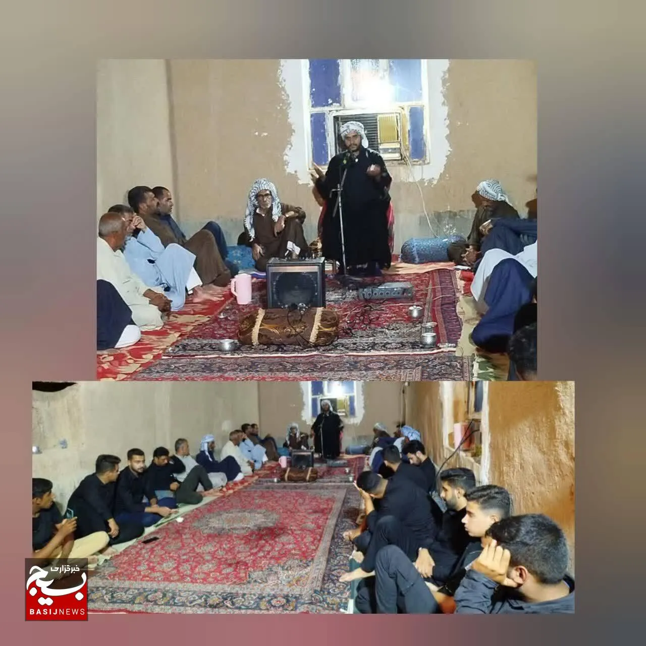 برگزاری مراسم عزاداری و سینه زنی در بخش رغیوه شهرستان هفتکل 