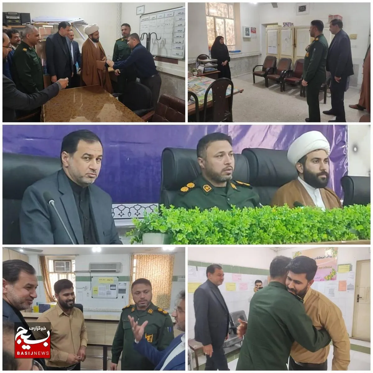 فرمانده ناحیه به همراه مسئول دفتر نمایندگی ولی فقیه در ناحیه حمیدیه از رئیس اداره آموزش و پرورش شهرستان تقدیر کردند