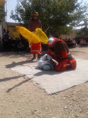 برگزاری مراسم تعزیه خوانی در شهرک امینیان شاهرود