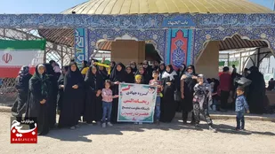 کاروان های راهیان نور هندیجان هفت سین خود را کنار شهدا پهن کردند