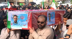 تشییع پیکر شهید جنگ رمضان در شهرستان رودان