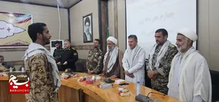 برگزاری مراسم تکریم سربازان نمونه در ایرانشهر برگزار شد