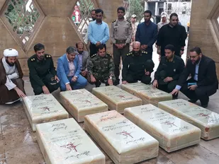 جلسه فرمانده سپاه گرگان ، شهردار و مدیرکل حفظ آثار و نشر ارزشهای دفاع مقدس