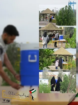 حمایت دانشجویان مجتمع آموزش عالي بم درحمایت از عملیات سپاه پاسداران