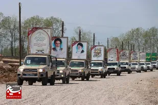 بازسازی کمک&zwnj;های مردمی به جبهه&zwnj;های جنگ با اعزام کاروان ۱۵۱۳ خودرویی با شعار&laquo;از شهدا به مردم&raquo; در رشت