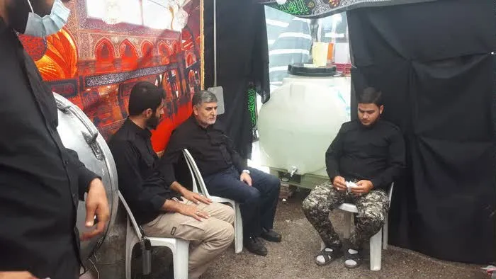 بازدیدسردارشاکرمی از موکب البکائیه السیده الزینب (س) حوزه مقاومت بسیج ابوذر