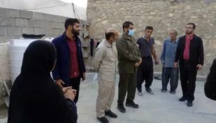 بازدید سردار باقری از پروژه خانه محروم در حال ساخت در باغملک