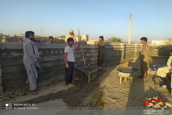 برگزاری اردوی جهادی در روستای شادی کلگ بخش مرزی بم پشت