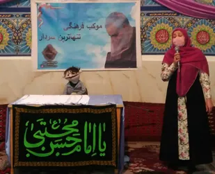 حضور موکب"تنها ترین سردار" در محله شیشه چی قزوین