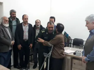 تجلیل فرمانده حوزه بسیج ادارات الحدید شاهرود از معلولان+ تصاویر