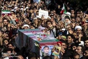بدرقه باشکوه آرمان/ پیکر طلبه بسیجی شهید علی&zwnj;وردی در تهران تشییع شد