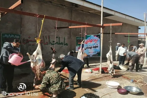 قربانی ۳۵ رأس دام به مناسبت نیمه شعبان توسط پایگاه‌های مقاومت و گروه‌های جهادی سپاه ناحیه ارسنجان