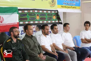 حضور فرمانده سپاه شاهرود در مراسم عزاداری حسینی اردوی تیم ملی نونهالان تکواندو+ تصاویر