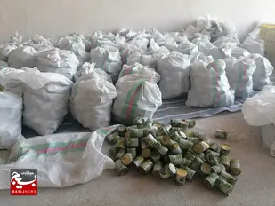 کشف 11000 قوطی کنسرو تاریخ گذشته از سوی بازرسان قرارگاه شهید امانی   پاکدشت