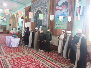 مراسم تکریم و معارفه استادیار شبکه صالحین سپاه چناران