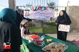 برپایی ایستگاه صلواتی در اولین روز دهه فجر توسط بسیجیان پایگاه مقاومت شهیدانبارکی تنگستان