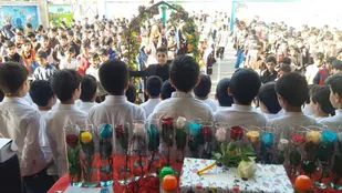 برگزاری جشن سپاس معلم در دبستان آیت الله طالقانی شاهرود