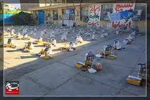 توزیع ۱۴۰۰ بسته ویژه شب یلدا میان نیازمندان