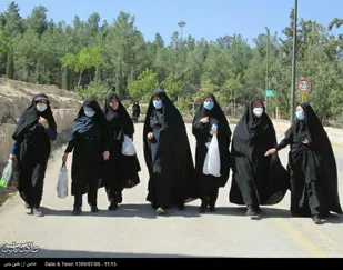 کوهپیمایی بانوان استان فارس به مناسبت هفته چهلمین سالگرد دفاع مقدس