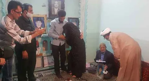 دیدار و سرکشی ناحیه جوین سپاه امام رضا(ع) از خانواده شهدا + تصاویر