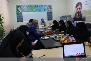 نشست خبری مسئول بسیج دانش آموزی سپاه کربلا با اصحاب رسانه
