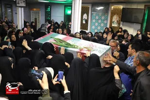 استقبال از پیکر مطهر شهید &laquo;حاج محمد رنجنوش&raquo; در همدان