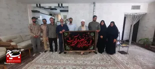 دیدار صمیمانه جمعی از شورای فرماندهی لشکر مقدّس ۱۴امام حسین علیه&zwnj;السلام با خانواده شهدای جنگ رمضان